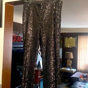 Sequin black pant